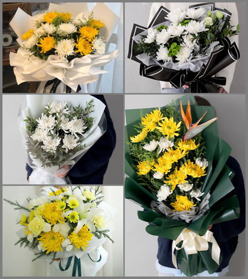 浙江省丽水青田县小舟山乡平风光村白事花束代送